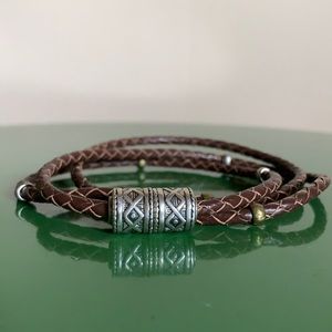 Silpada Leather Wrap Bracelet